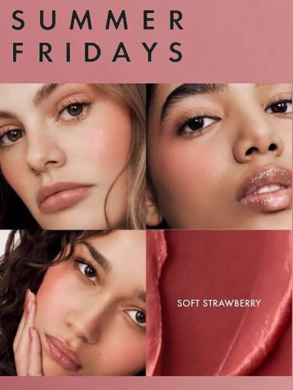 Summer Fridays Cream Blush - Soft Strawberry - Coral Pink - NEW